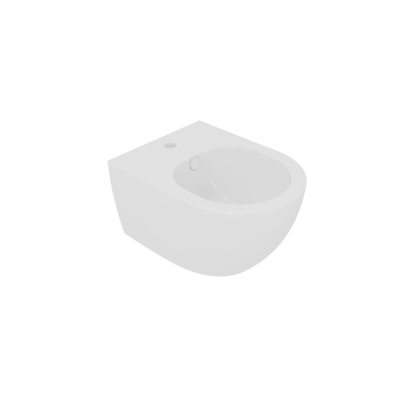 Биде подвесное GSG Ceramic Design Like LKBISOXXS000 укороченное, белый глянцевый