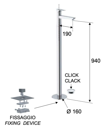 Смеситель для раковины Daniel Diva DV688DP, золото брашированное