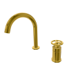Смеситель для раковины Remer Chrono CH57DO, золото глянцевое