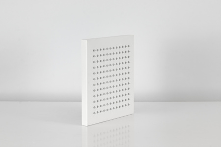 Верхний душ с шарнирным соединением 20 см Remer 359SSBOX, белый матовый