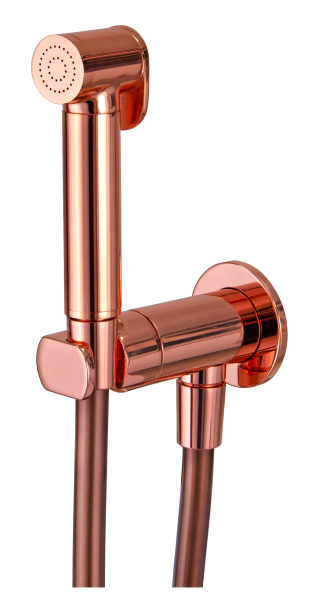 Гигиенический душ со смесителем Remer X Style N64WRL, медь глянцевая