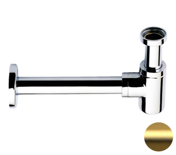 Сифон 1”1/4 Remer 958BBG, золото брашированное