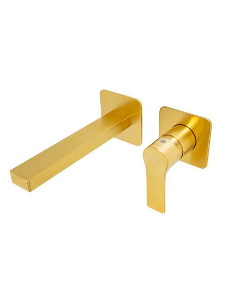 Смеситель для раковины Mariani Kali B22565KLP, золото брашированное