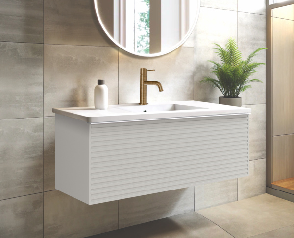  Тумба для раковины с 2 ящиками  120см Onsen Pixel 68-BP-122-S2-M11,серый 