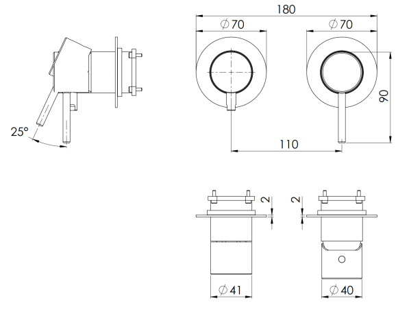 Смеситель для душа Remer X Style X93ZPWBNO, черный матовый