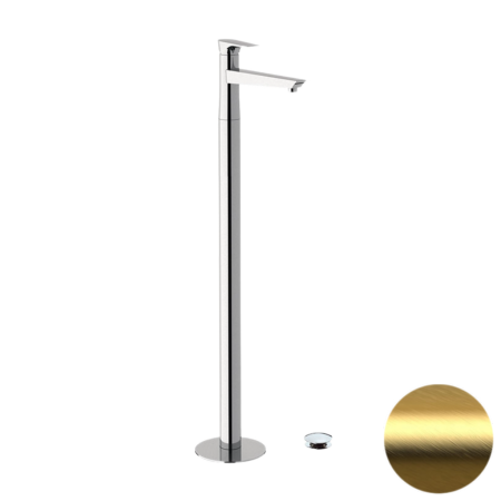 Смеситель для раковины Daniel Diva DV688DP, золото брашированное