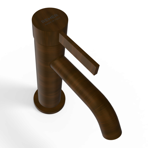 Смеситель для раковины Remer Metrica MC12BR, бронза масляная