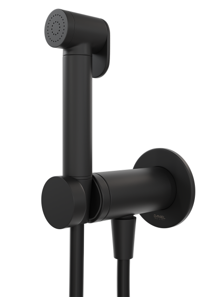 Гигиенический душ со смесителем Daniel Tokyo TX647P4DC15, чёрный матовый