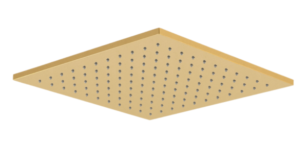 Верхний душ с шарнирным соединением 30 см Remer 359SSLDOX, золото глянцевое