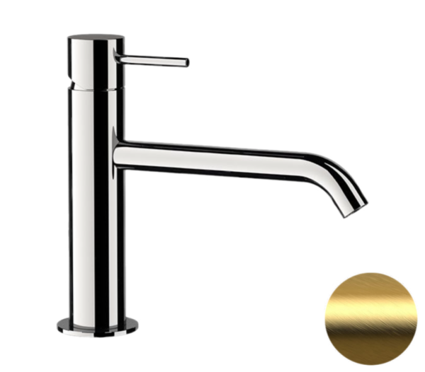 Смеситель для раковины Remer X Style X12ABG, золото брашированное