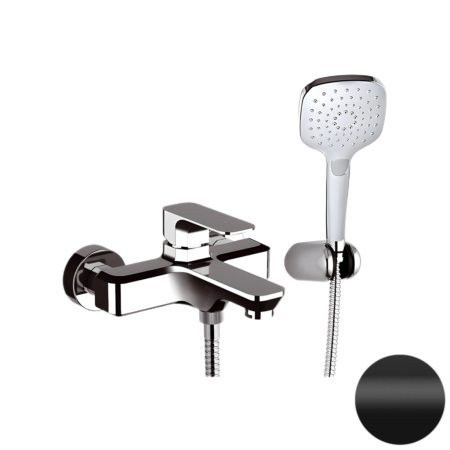 Смеситель для ванны Daniel Tiara TA61015, чёрный матовый