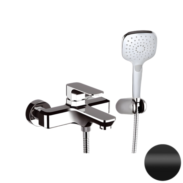 Смеситель для ванны Daniel Tiara TA61015, чёрный матовый