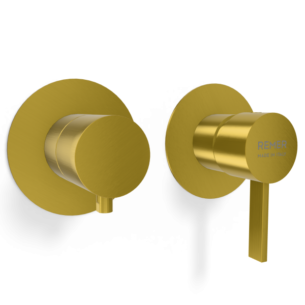 Смеситель для душа Remer Metrica MC92ZPWBHS, латунь брашированная PVD