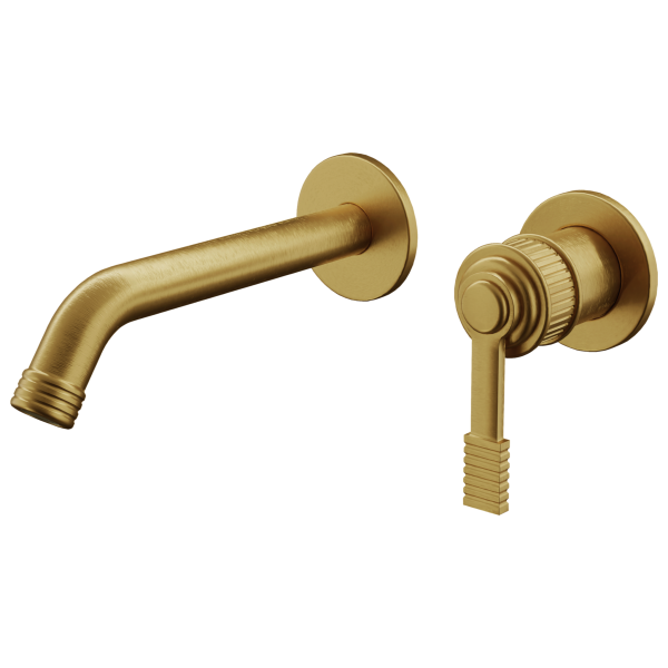 Смеситель для раковины Remer Atelier AL15PLWBBG, золото брашированное