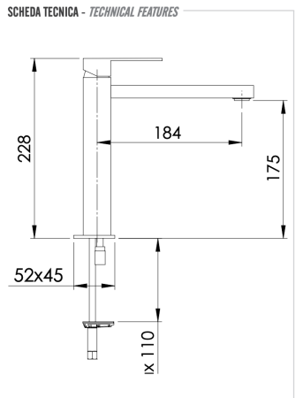Смеситель для раковины Remer Q-Design QD10L