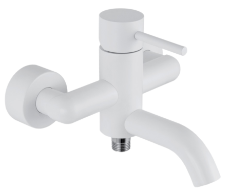 Смеситель для ванны Remer X Style X05BO, белый матовый