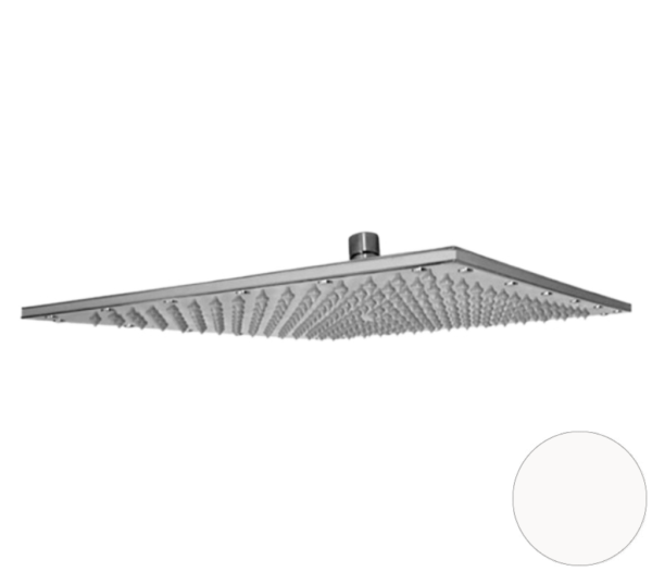 Верхний душ с шарнирным соединением 35 см Remer 359SSXLBOX, белый матовый