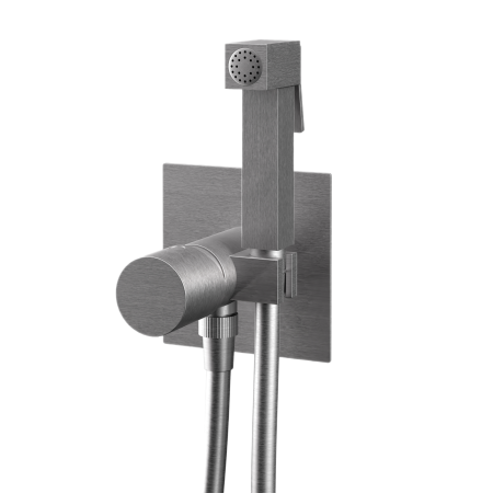 Гигиенический душ со смесителем Remer Edge EG565NP, никель брашированный