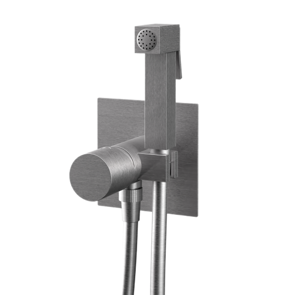 Гигиенический душ со смесителем Remer Edge EG565NP, никель брашированный