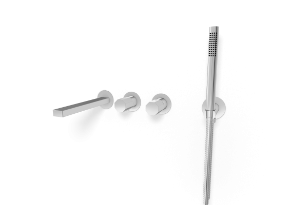 Смеситель для ванны Remer Ottagono ON53D2PWB, хром