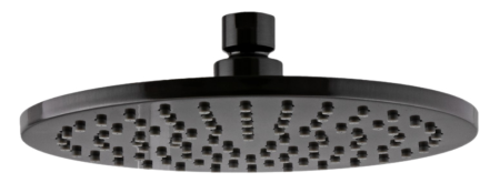 Верхний душ с шарнирным соединением 30 см Remer 359MM30CFPX, черный брашированный хром