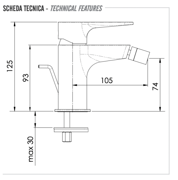 Смеситель для биде Remer Winner W20