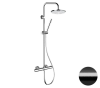 Душевая система термостатическая Remer Elegance EQ32X7MMM20CFP, черный брашированный хром