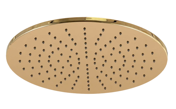 Верхний душ с шарнирным соединением 30 см Remer 359MM30DOX, золото глянцевое