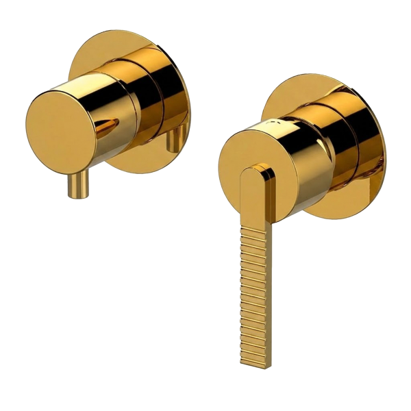 Смеситель для душа Daniel Regency RN662D3PWBGP, золото глянцевое PVD