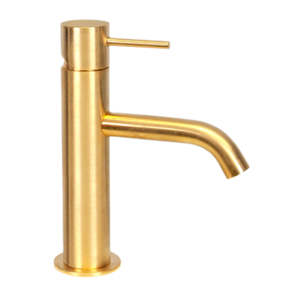 Смеситель для раковины Remer X Style X12BG, золото брашированное