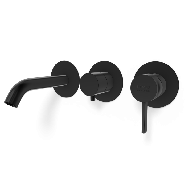 Смеситель для ванны Remer Metrica MC54D2PWBCFP, черный брашированный хром