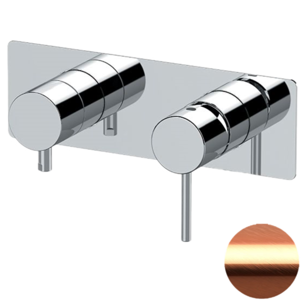Смеситель для душа Remer X Style X92ZWBRP, медь брашированная
