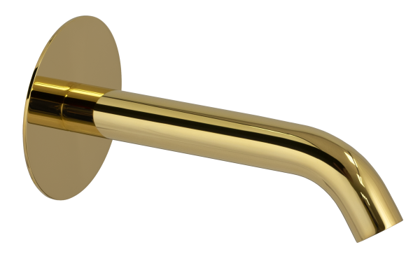 Излив настенный 16 см Remer X Style 91XF90DO, золото глянцевое