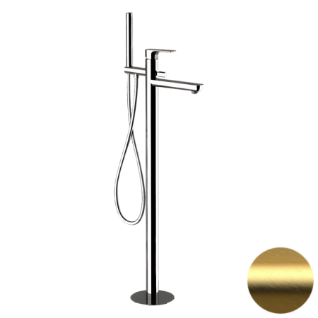 Смеситель для ванны Daniel Tiara TA678DP, золото брашированное