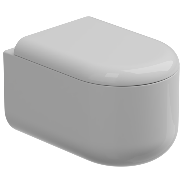 Чаша подвесного унитаза Eco Clean (торнадо) GSG Ceramic Design Petra PEWCSOEC000, белый глянцевый