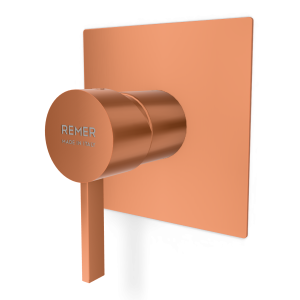 Смеситель для душа Remer Metrica MC30QRP, медь брашированная