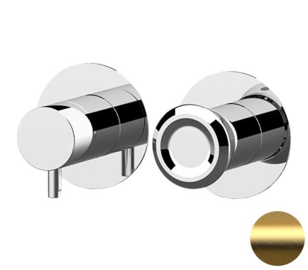 Смеситель для душа Remer Element ET93ZPBG, золото брашированное