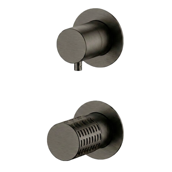 Смеситель для душа Remer Celebrity CEC93PWBGM, оружейная сталь PVD