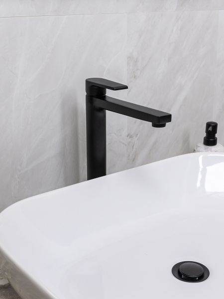 Смеситель для раковины Mariani Artic A14398AT12, черный матовый