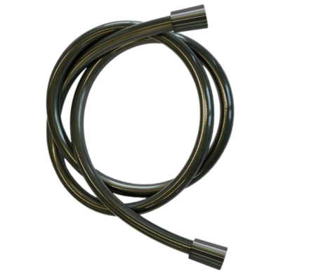 Шланг для душа ПВХ 150 см Remer 332CN2G150CFP, черный брашированный хром