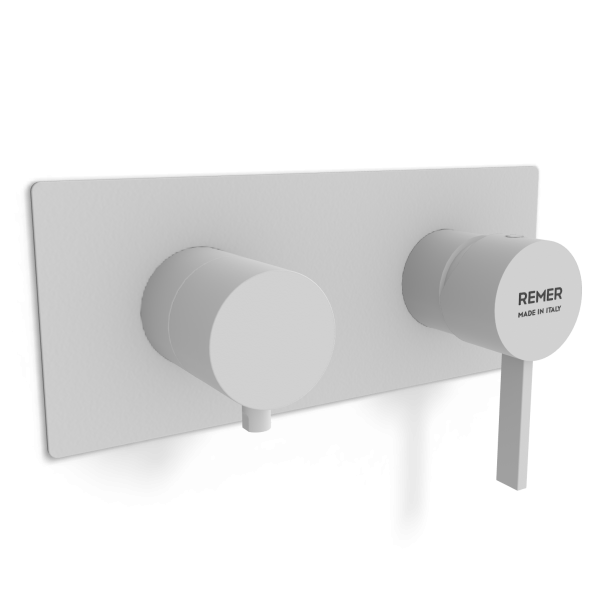 Смеситель для душа Remer Metrica MC93ZWBBO, белый матовый