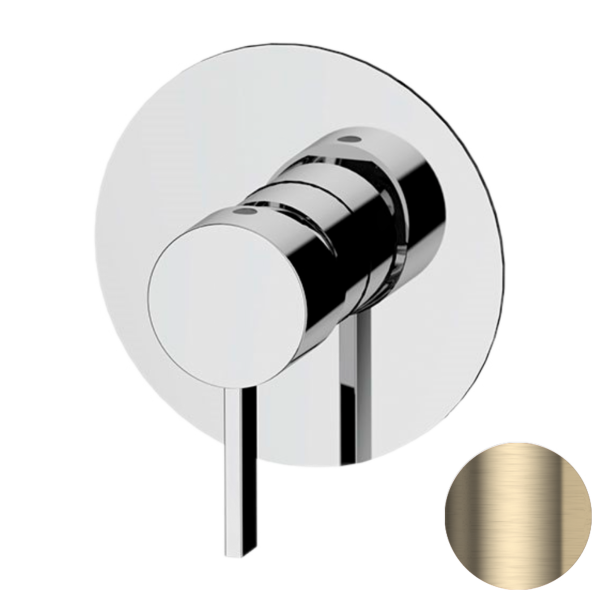 Смеситель для душа Remer Metrica MC30LCH, шампань брашированная PVD