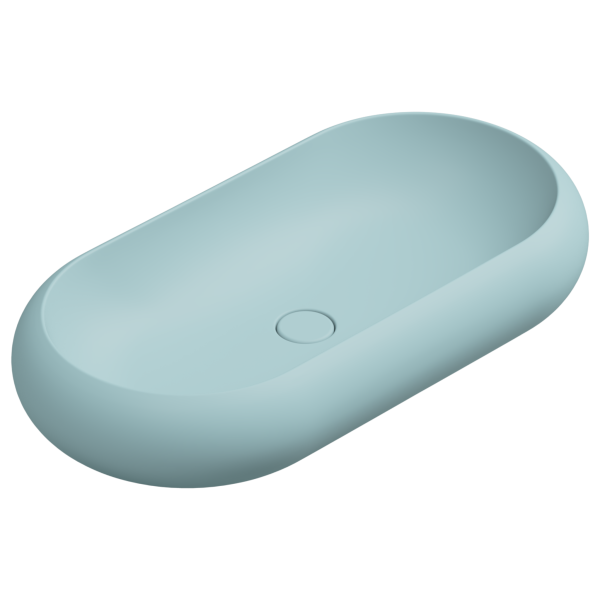 Раковина накладная 80x42 см GSG Ceramic Design Petra PELAV80037, Ice Matt