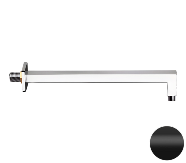 Кронштейн для верхнего душа 30 см Remer 348S30NO, черный матовый