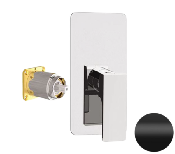 Смеситель для душа Remer Absolute AU30KBNO, чёрный матовый