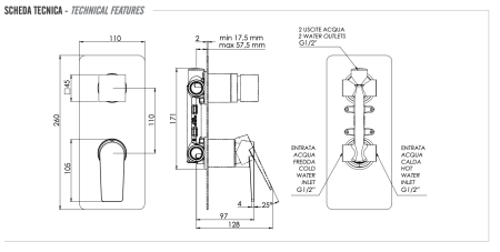 Смеситель для душа Remer Dream D92