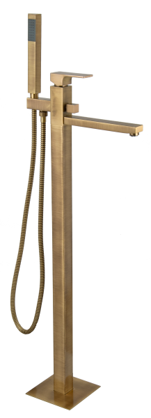 Смеситель для ванны Remer Absolute AU08VO, состаренная латунь