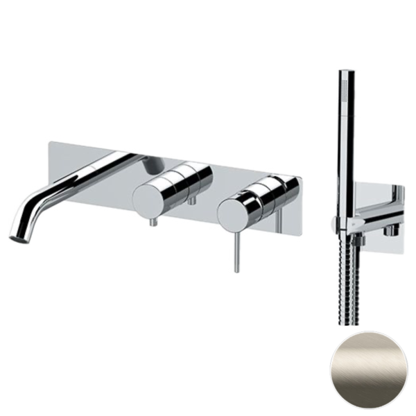 Смеситель для ванны Remer X Style X53D2WBXV, сталь