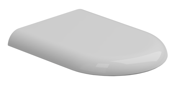 Крышка с сиденьем для подвесного унитаза с микролифтом GSG Ceramic Design Petra PECOPRTICR000, белый глянцевый