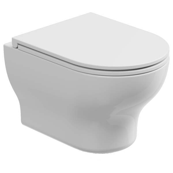 Чаша подвесного унитаза GSG Ceramic Design Speed SPWCSO000, белый глянцевый